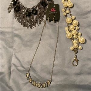 Mix lot paparazzi jewelry 3 necklaces + 1 lanyard